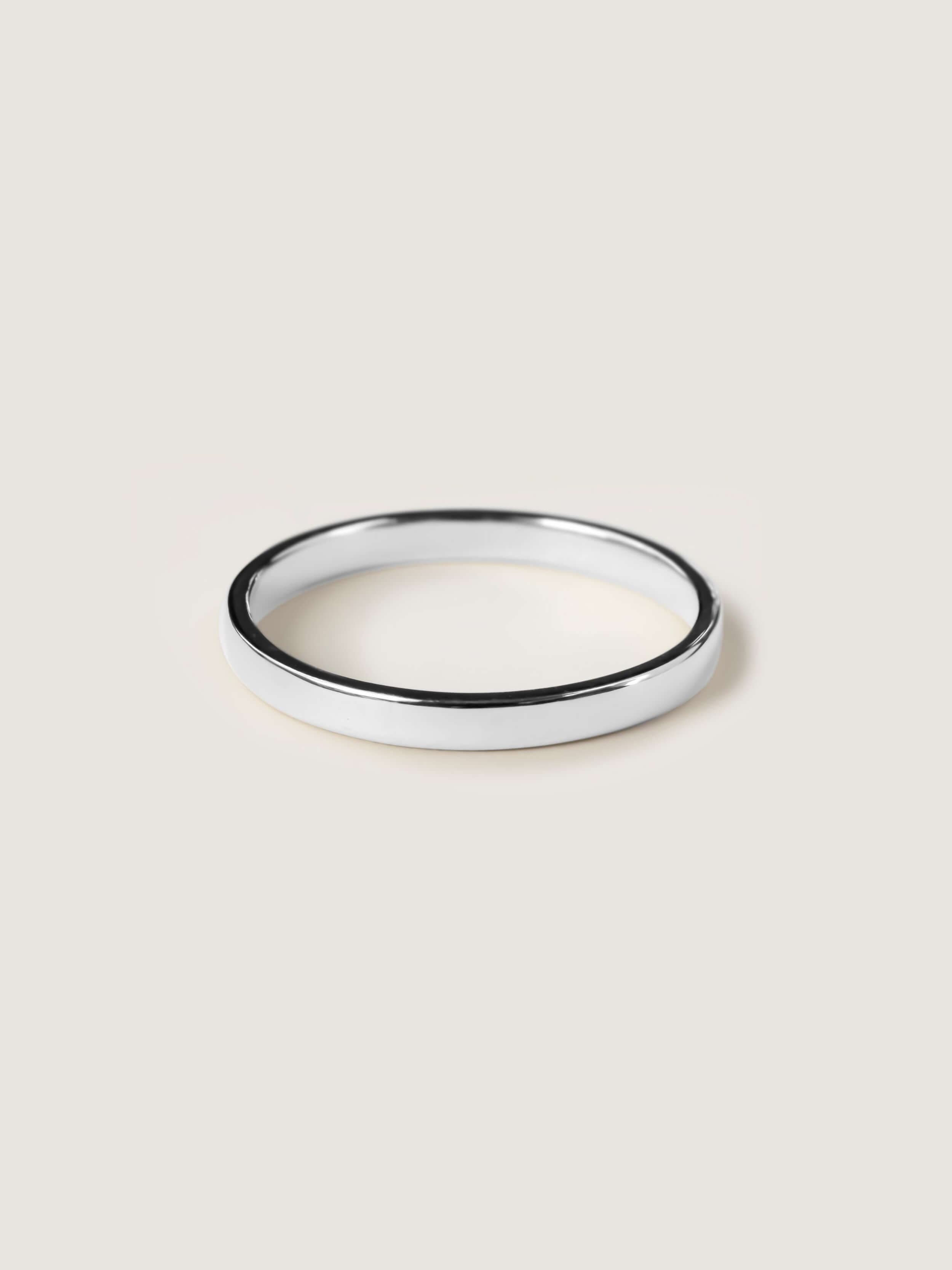 Classic 2mm Wedding Ring in White Gold