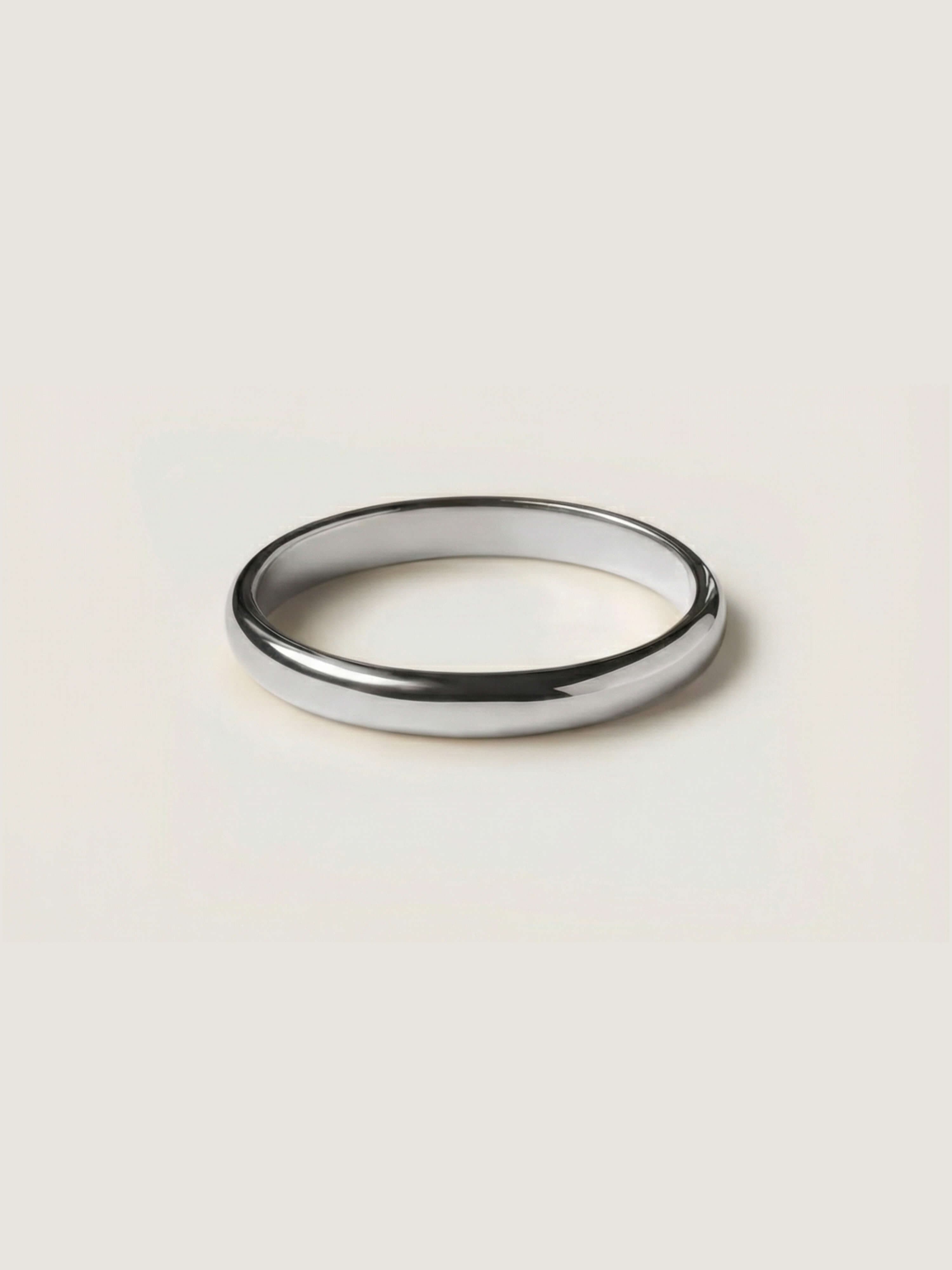 Classic 3mm Wedding Ring in White Gold