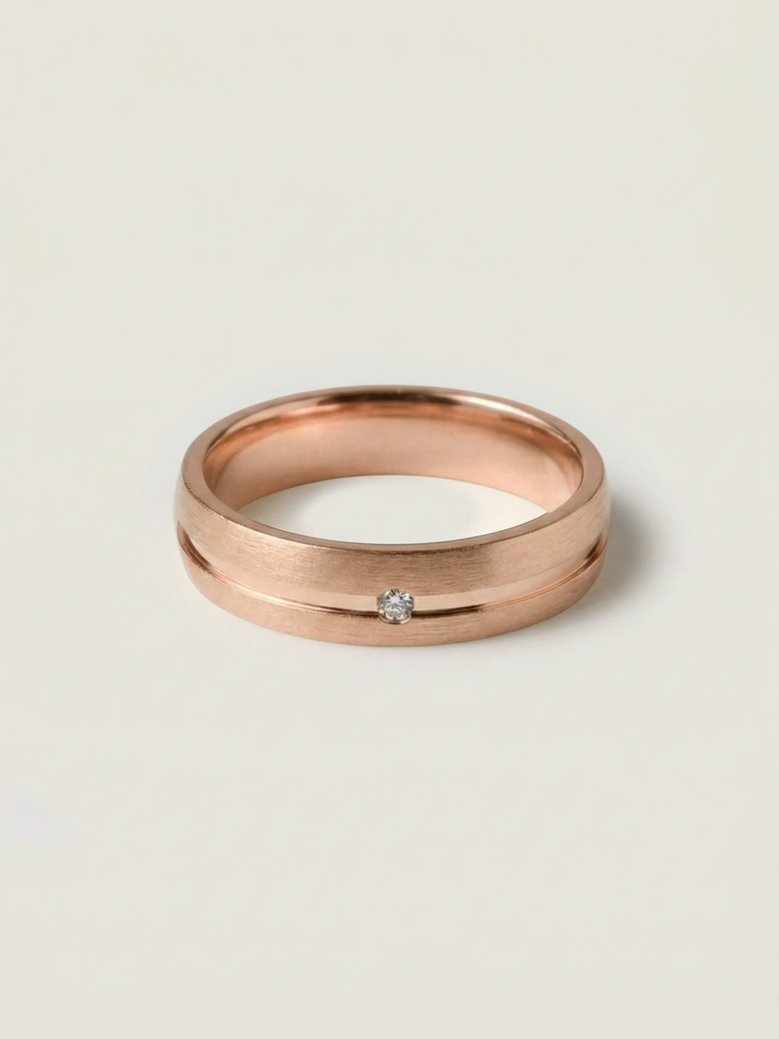 Starlit Horizon Ring in Rose Gold