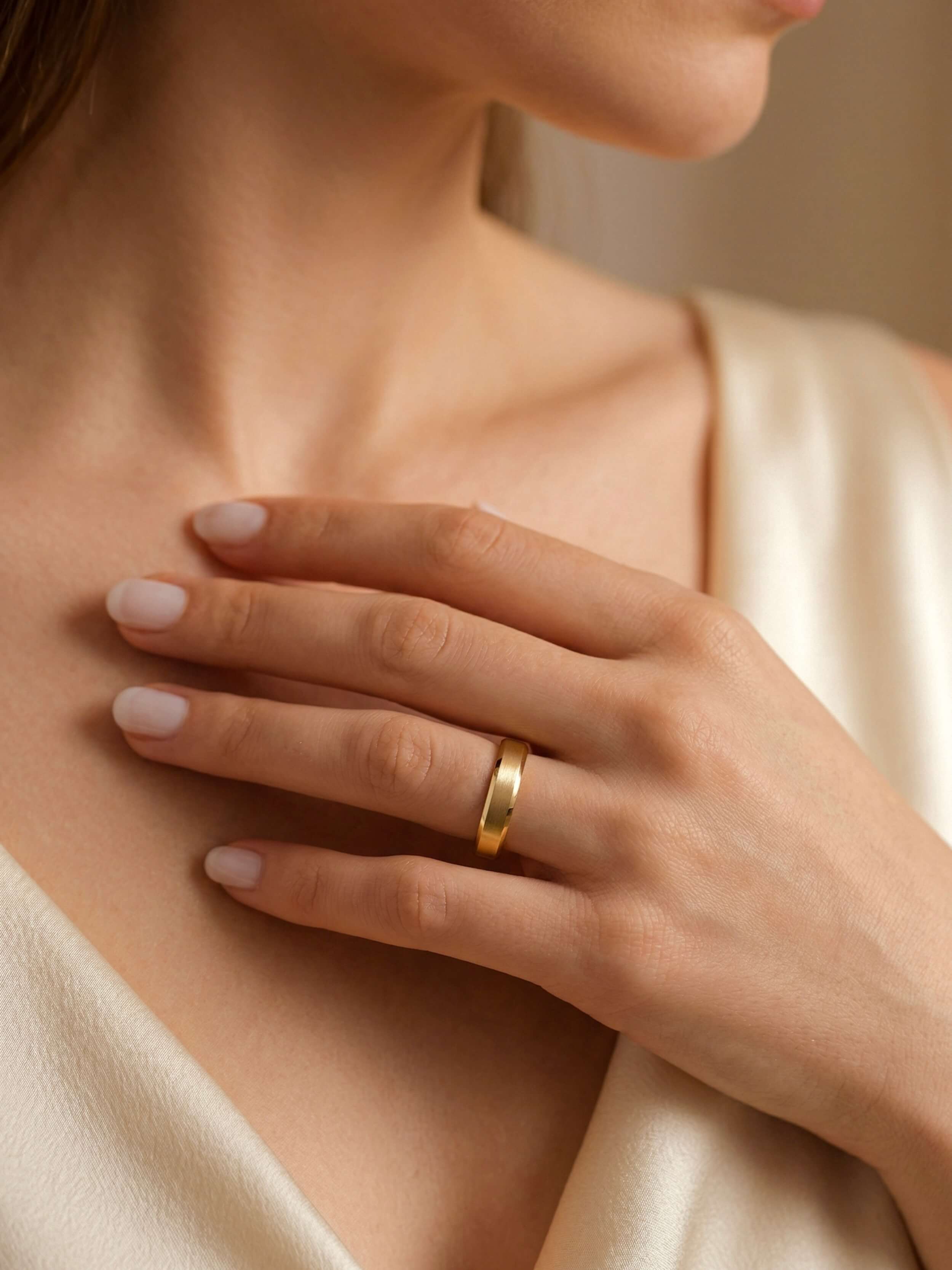 Summit wedding ring on hand