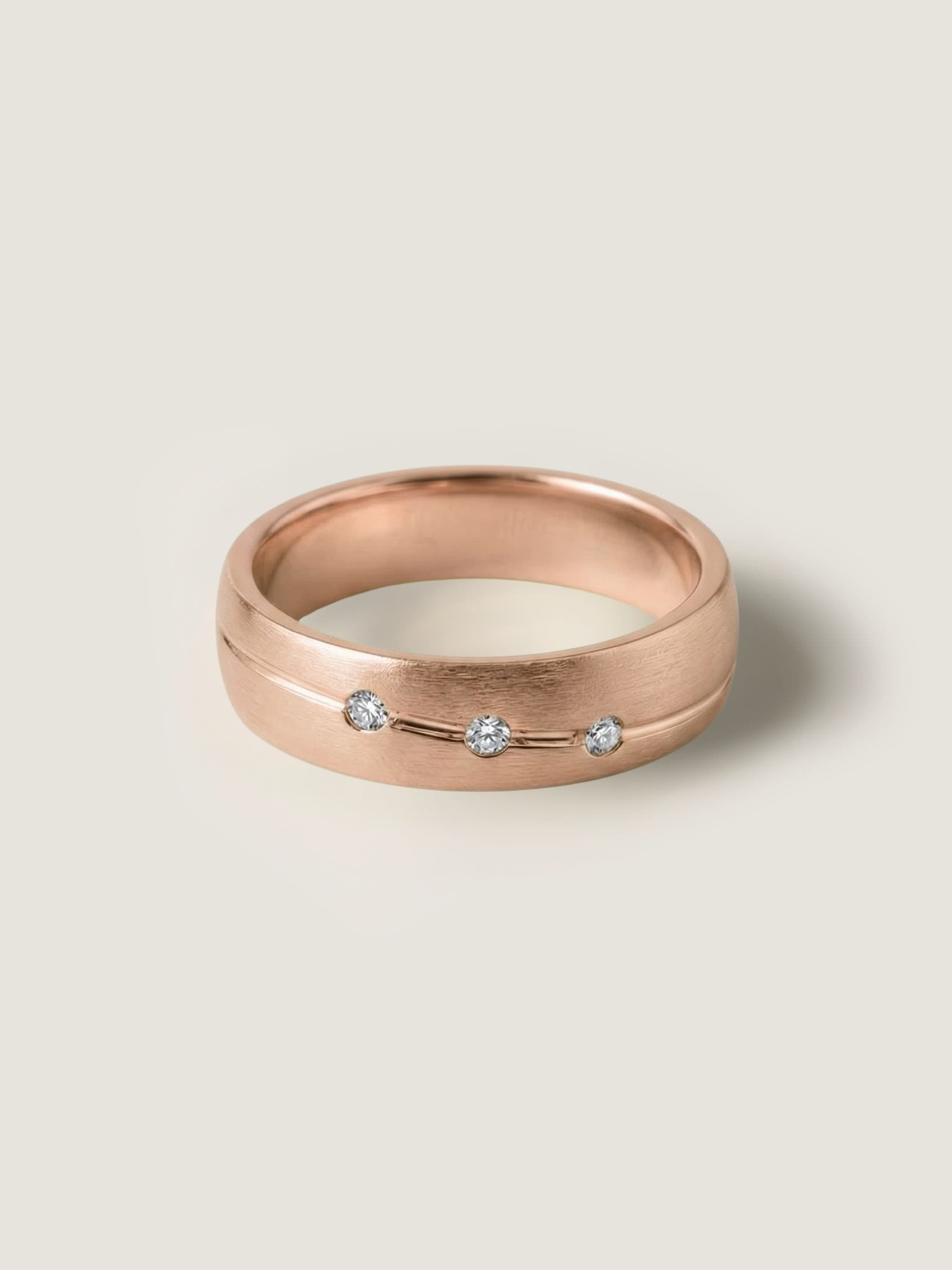 Starlit Waves Ring in Rose Gold